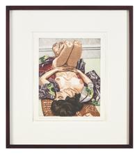 Reclining Nude with Kimono
