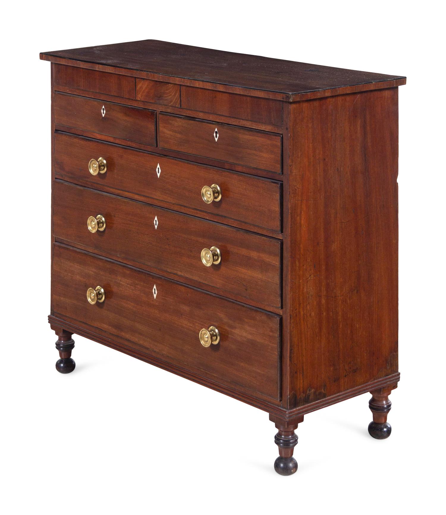 A Regency Mahogany Diminutive Chest of Drawers