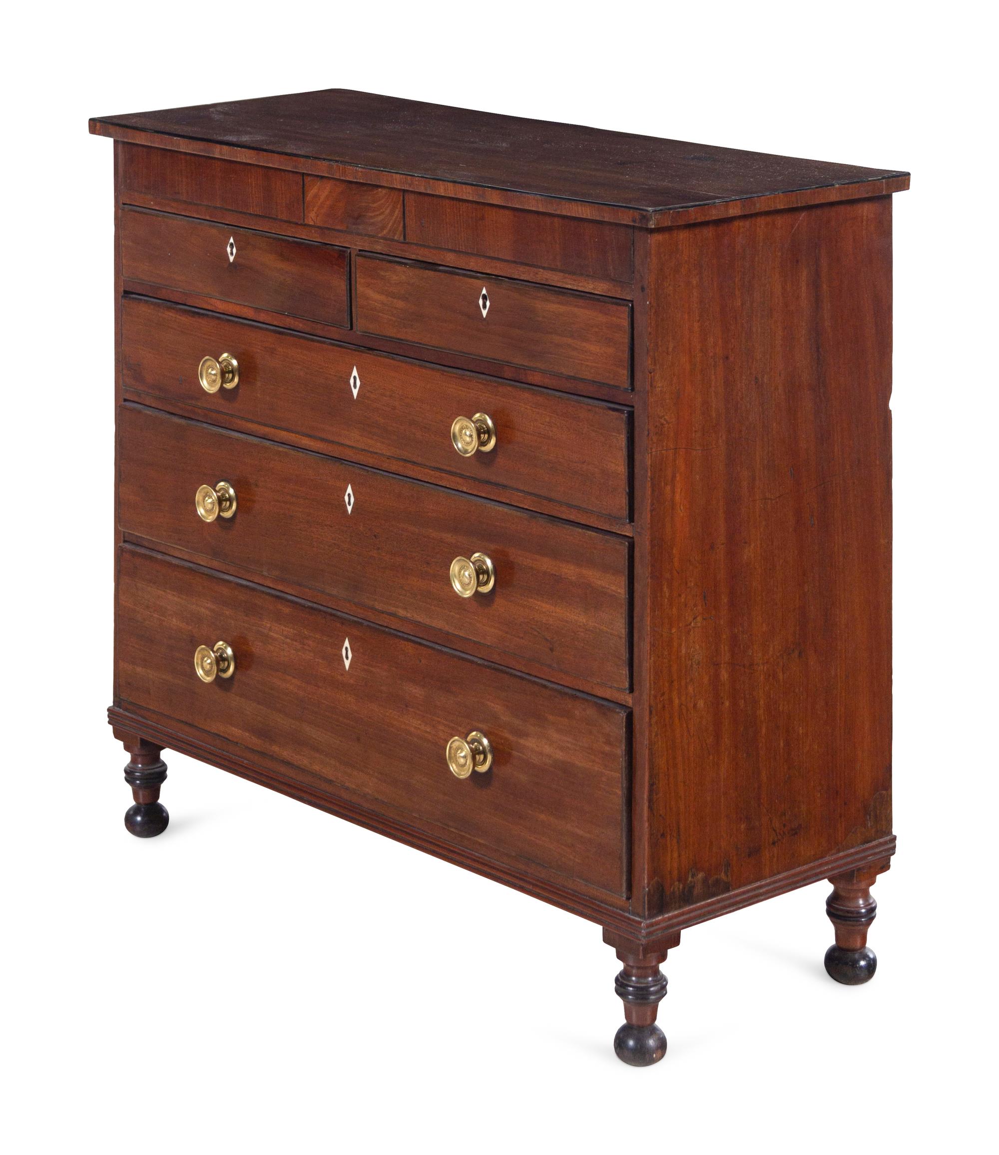 A Regency Mahogany Diminutive Chest of Drawers