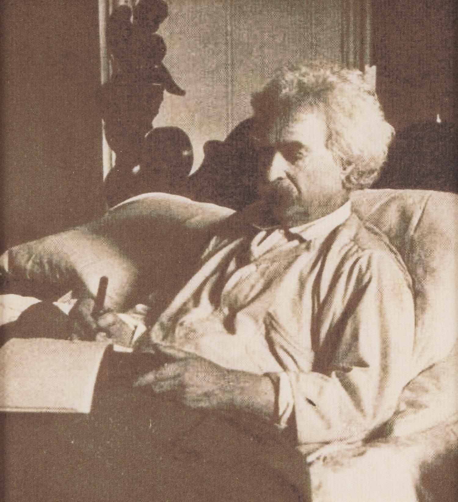 CLEMENS, Samuel ("Mark Twain") (1835-1910). Autograph note signed ("Mark Twain") to John Munro. Hartford, 25 December 1879.