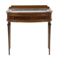 A Louis XVI Style Dressing Table, Height 33 3/4 x width 51 x depth 20 inches.