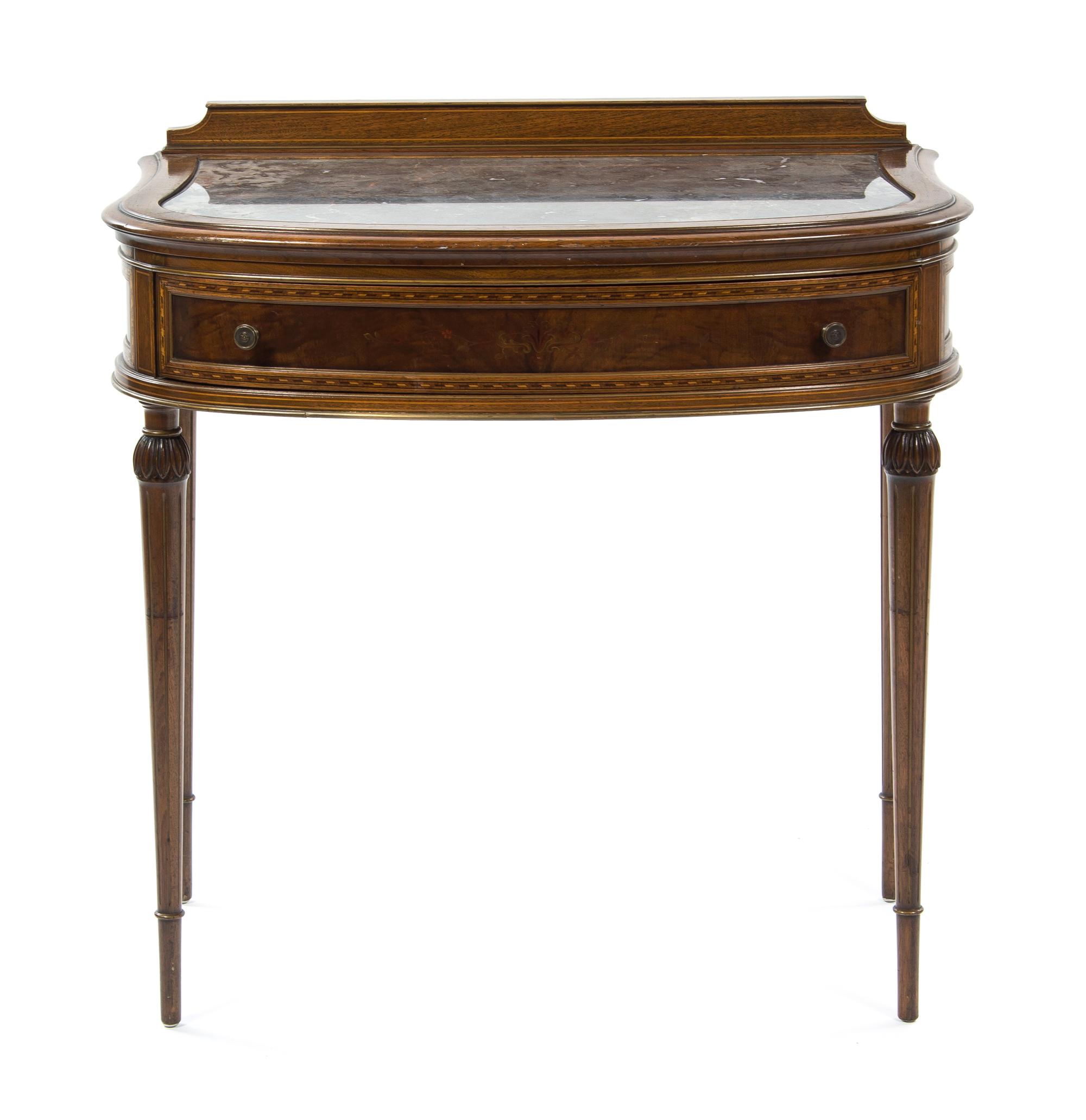 A Louis XVI Style Dressing Table, Height 33 3/4 x width 51 x depth 20 inches.