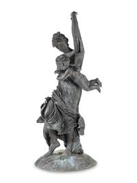 A Monumental Cast Metal Figural Group