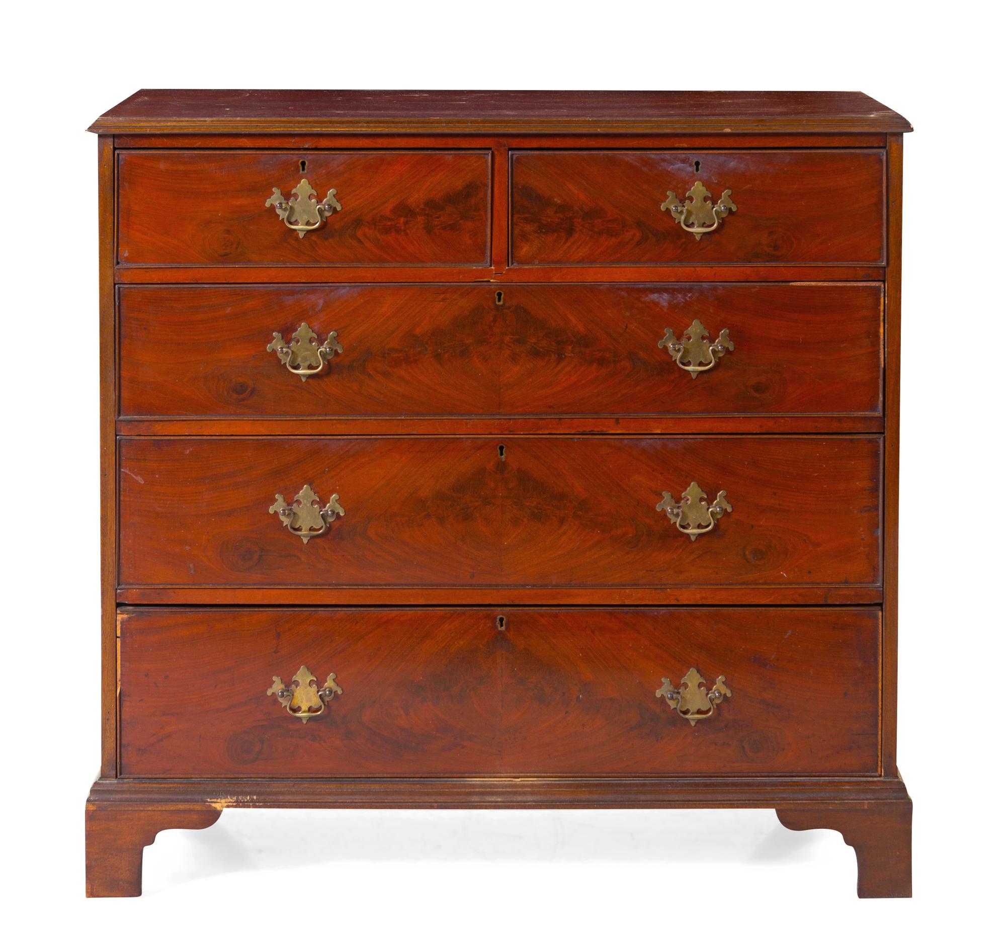 An English Mahogany Chest of Drawers