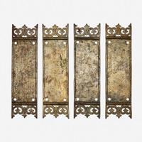 Samuel Yellin (American, 1884-1940) Set of Four Door Push Plates, Philadelphia, Pennsylvania, circa 1925