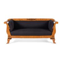 A Biedermeier Fruitwood Sofa