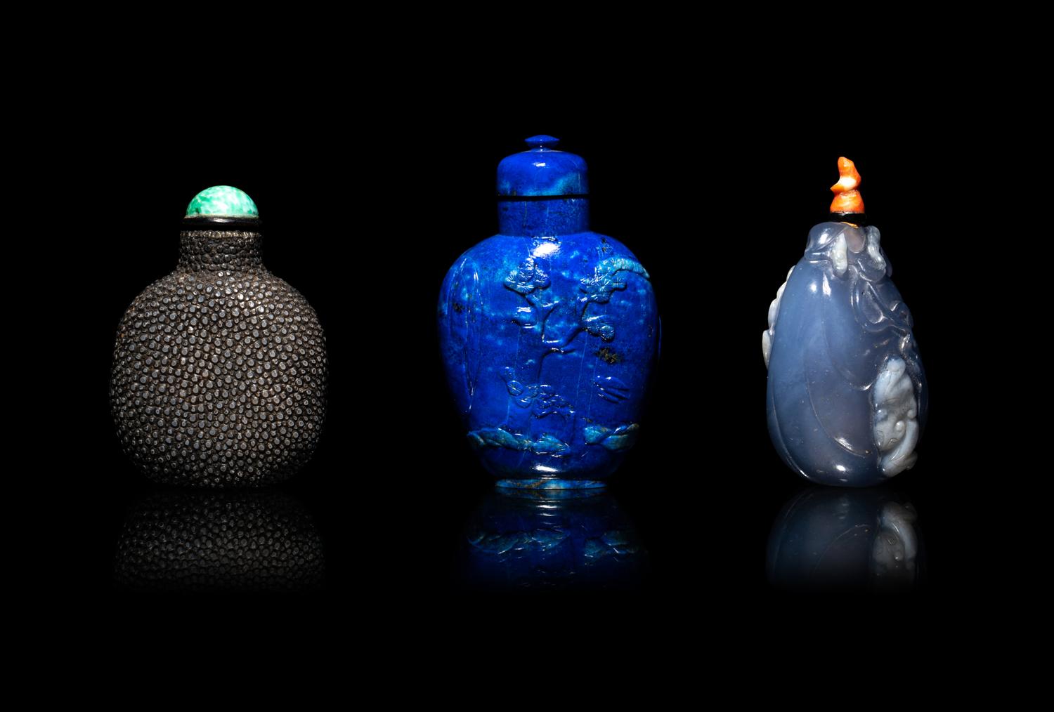Three Chinese Snuff Bottles