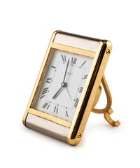 A Group of Tiffany and Cartier Desk Clocks