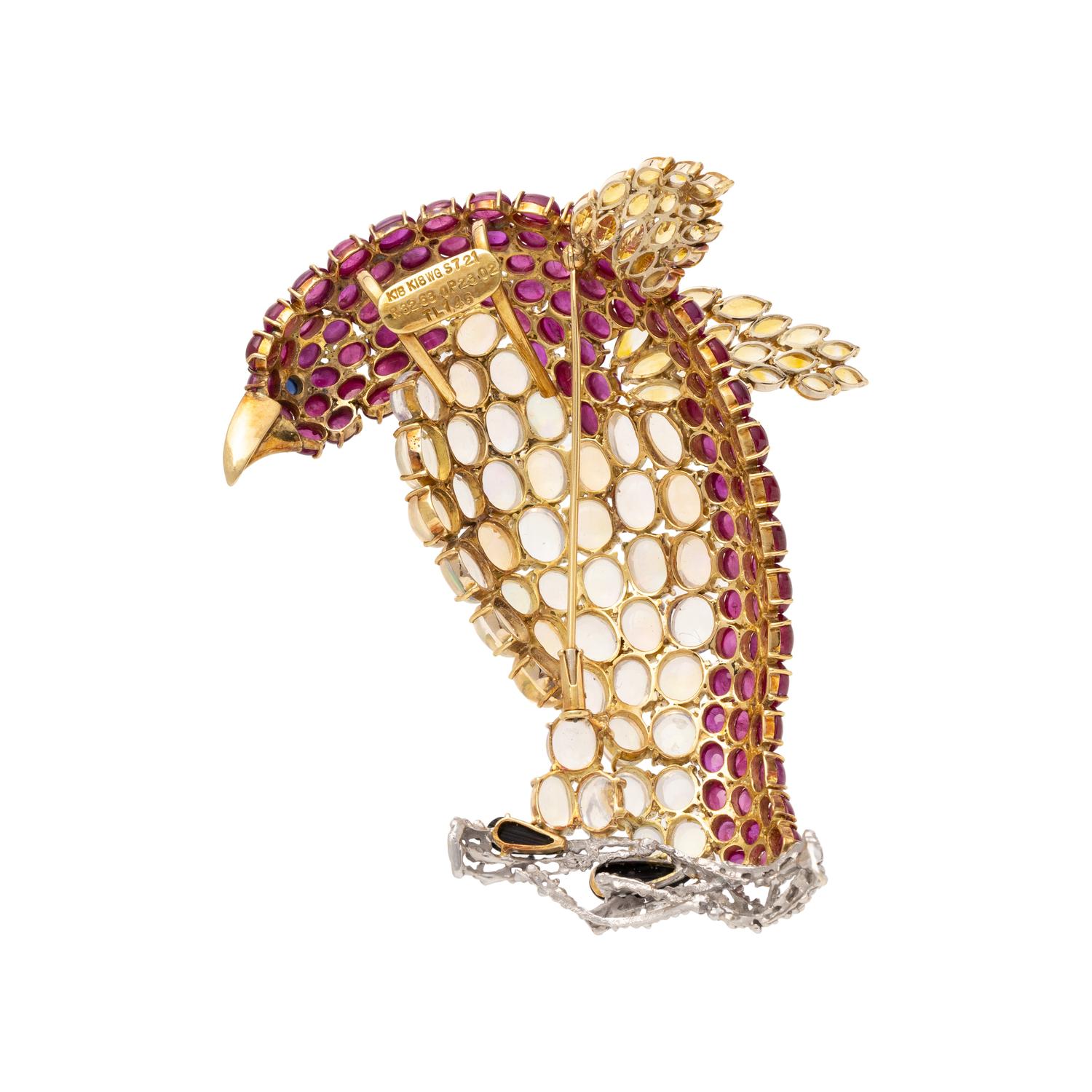 MULTIGEM PENGUIN BROOCH