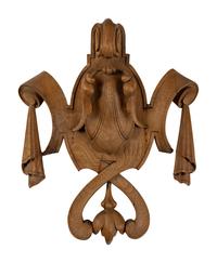 A Carved Pine Wall Plaque