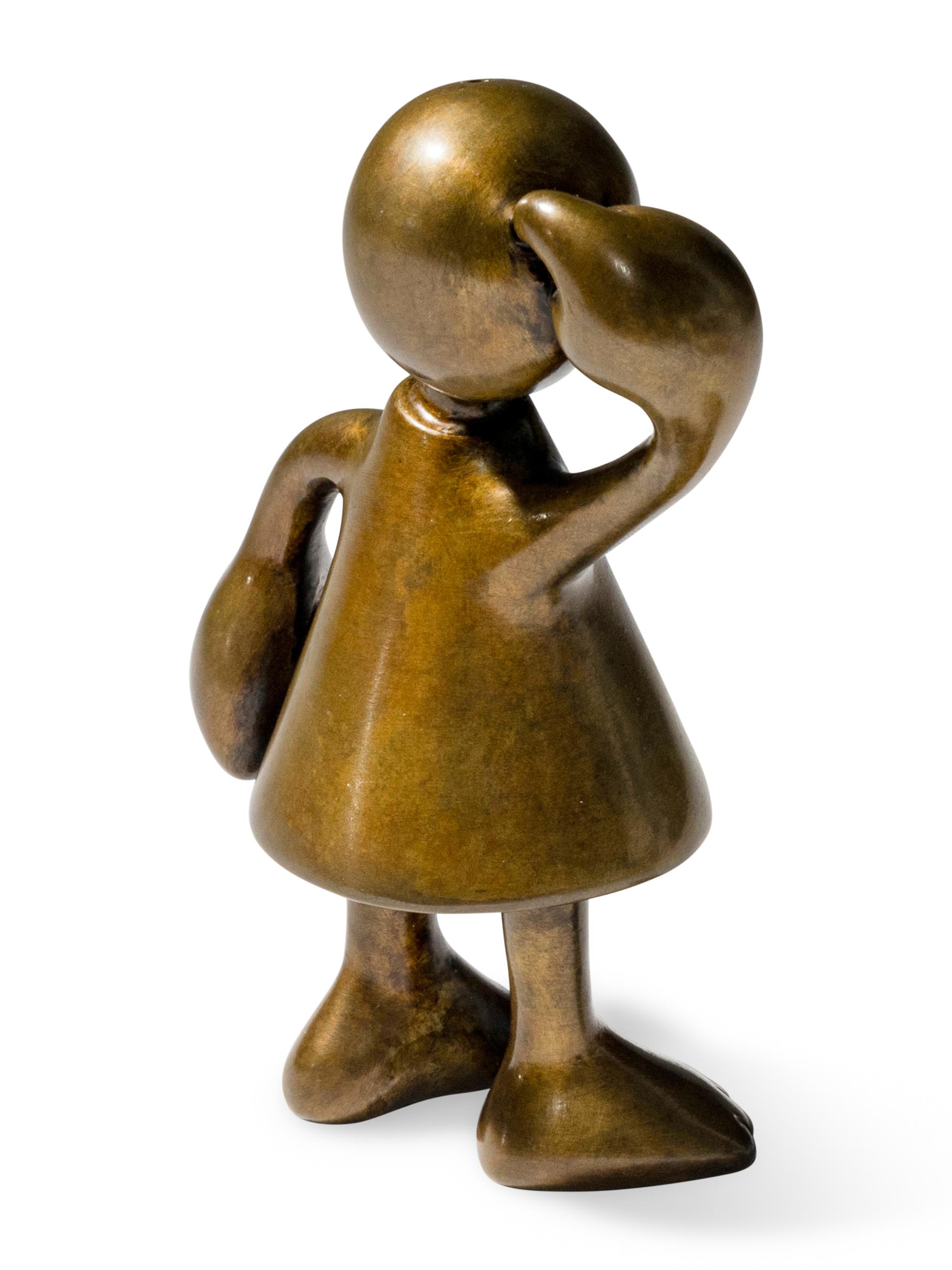 Cone Figure Scratching Head , 2000