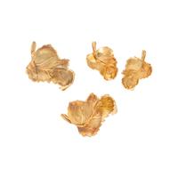 ASPREY, YELLOW GOLD LEAF MOTIF JEWELRY SUITE