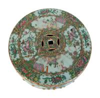 A Chinese Export Rose Medallion Porcelain Garden Stool — 19TH CENTURY