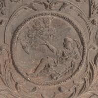 A French Cast Iron Fireback Panel