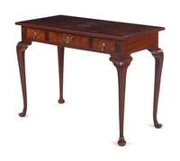 A Kittinger George III Style Burl Walnut Table