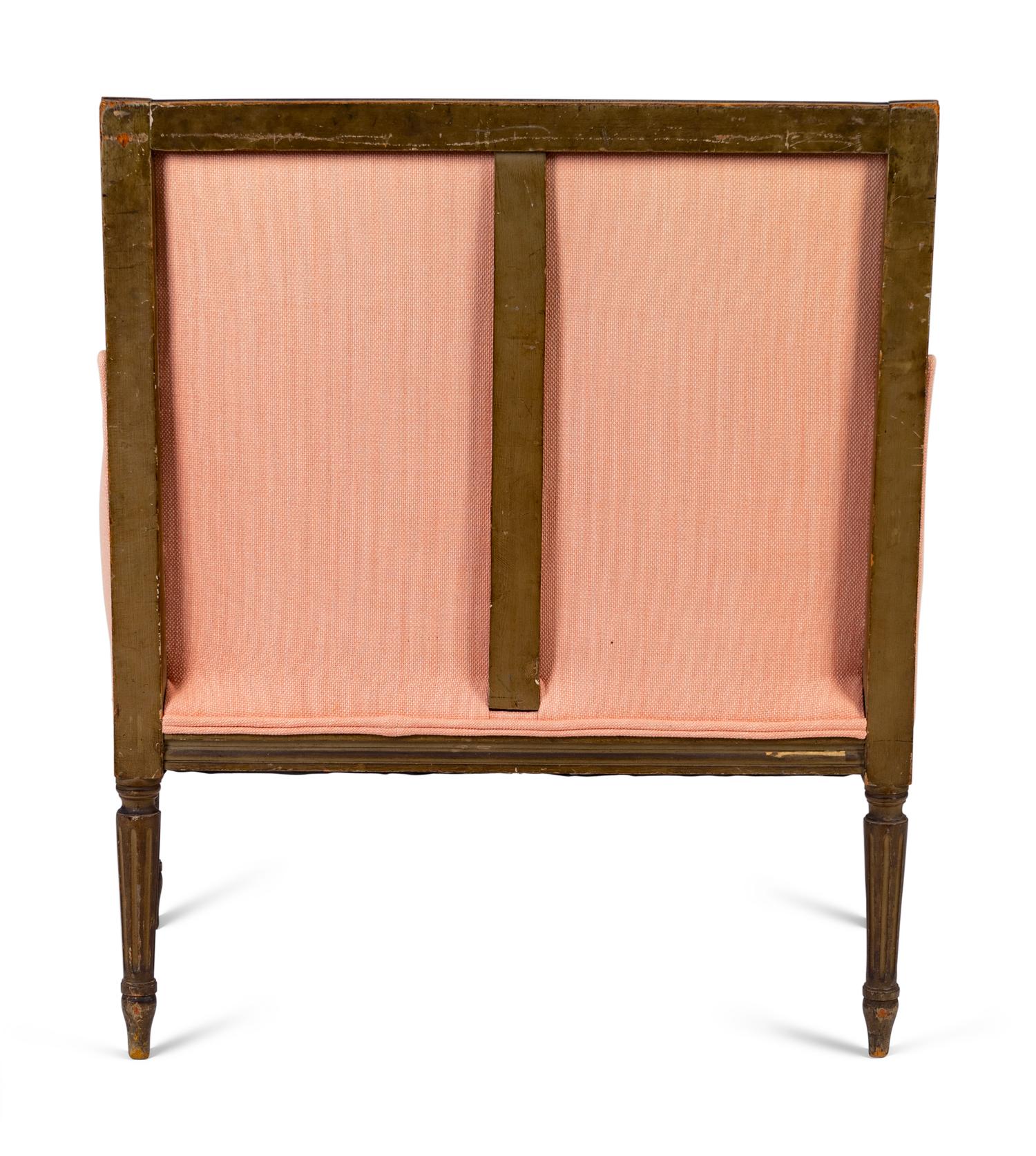 A Louis XVI Mahogany Low Bergere — 18TH CENTURY