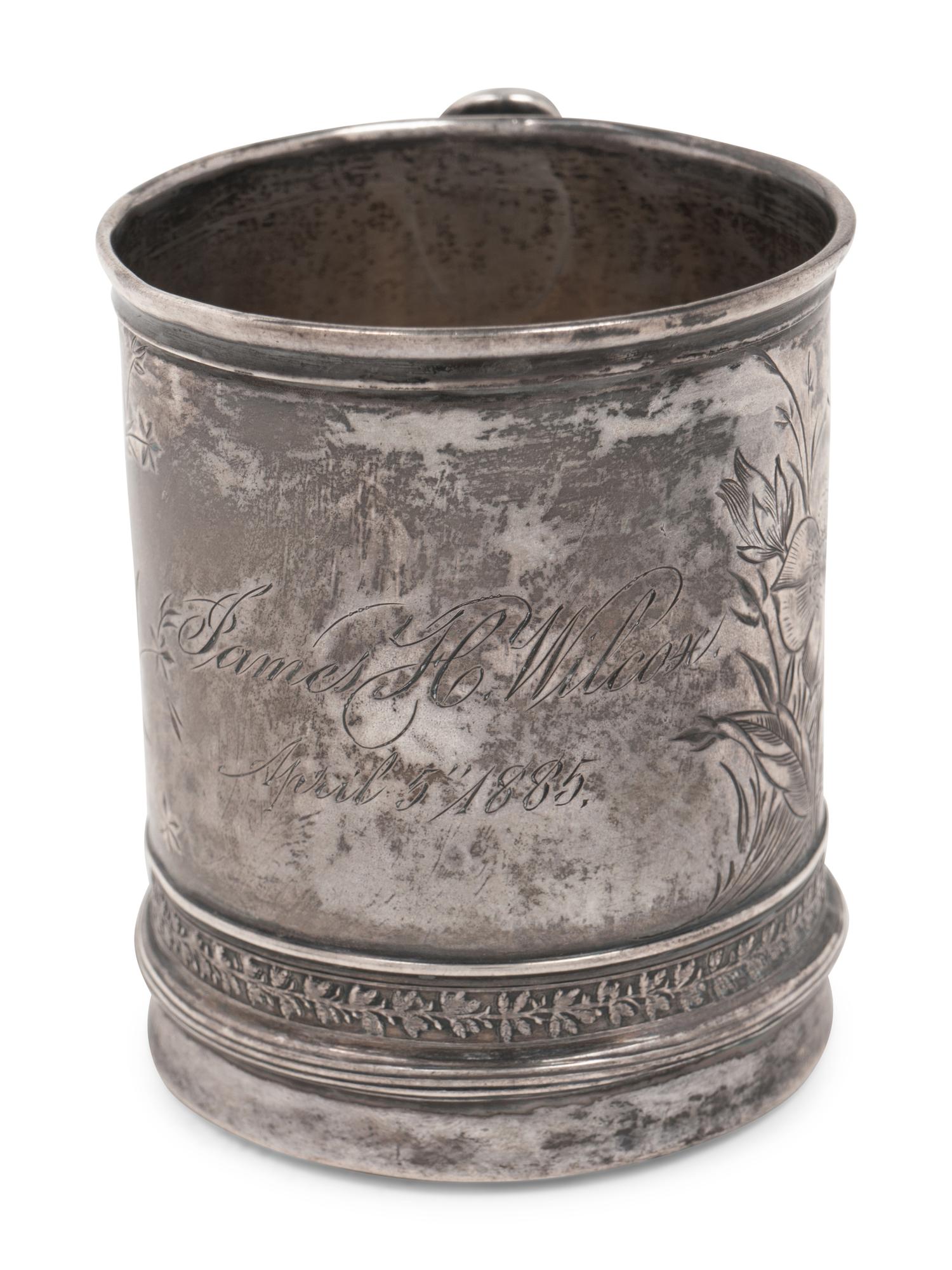 Three American Silver Mugs and Beakers