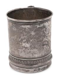Three American Silver Mugs and Beakers