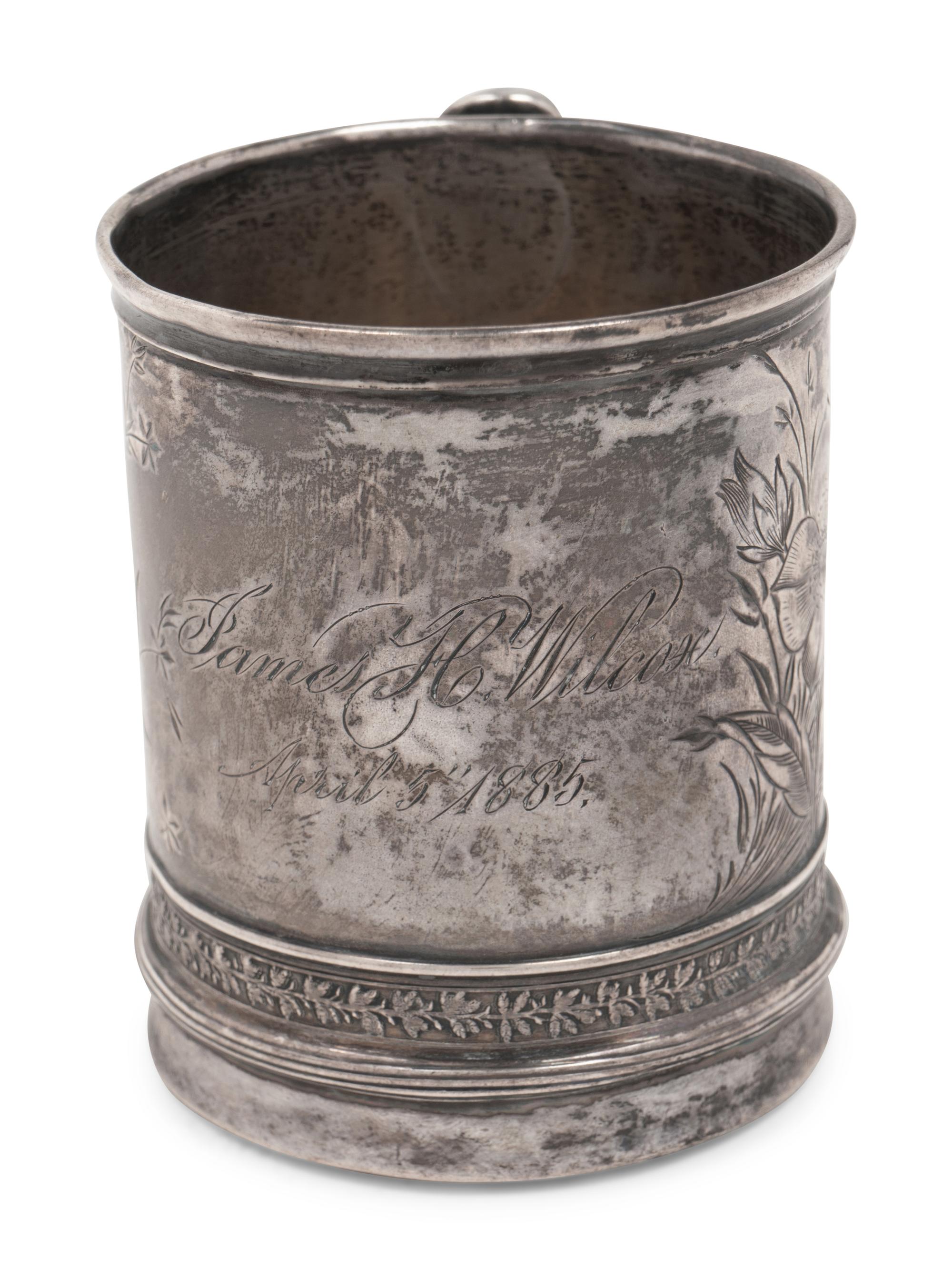 Three American Silver Mugs and Beakers