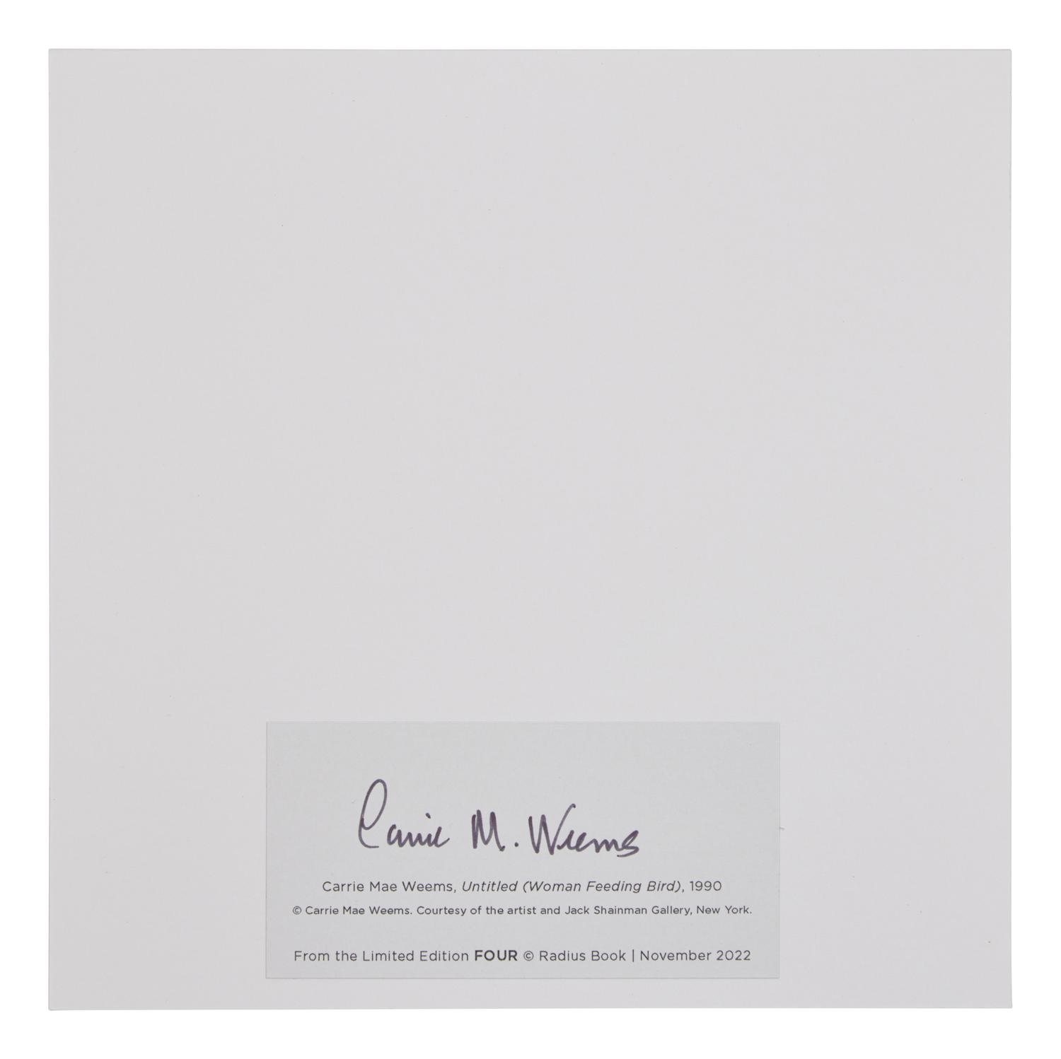 Untitled (Woman feeding Bird) (from FOUR ), 1990; printed in 2022