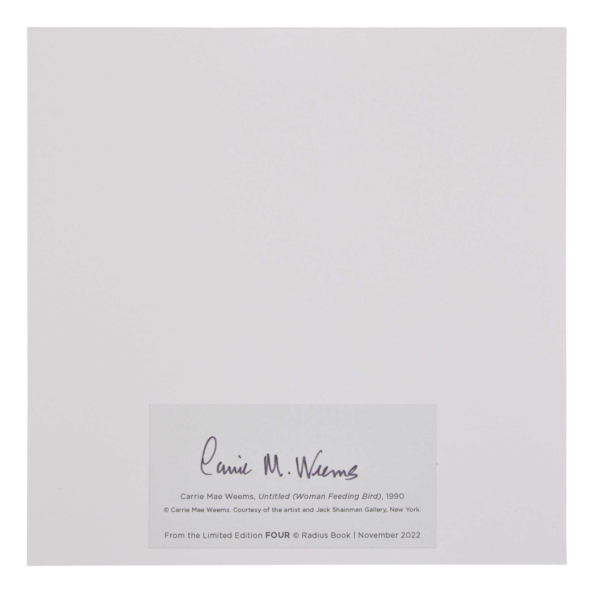 Untitled (Woman feeding Bird) (from FOUR ), 1990; printed in 2022