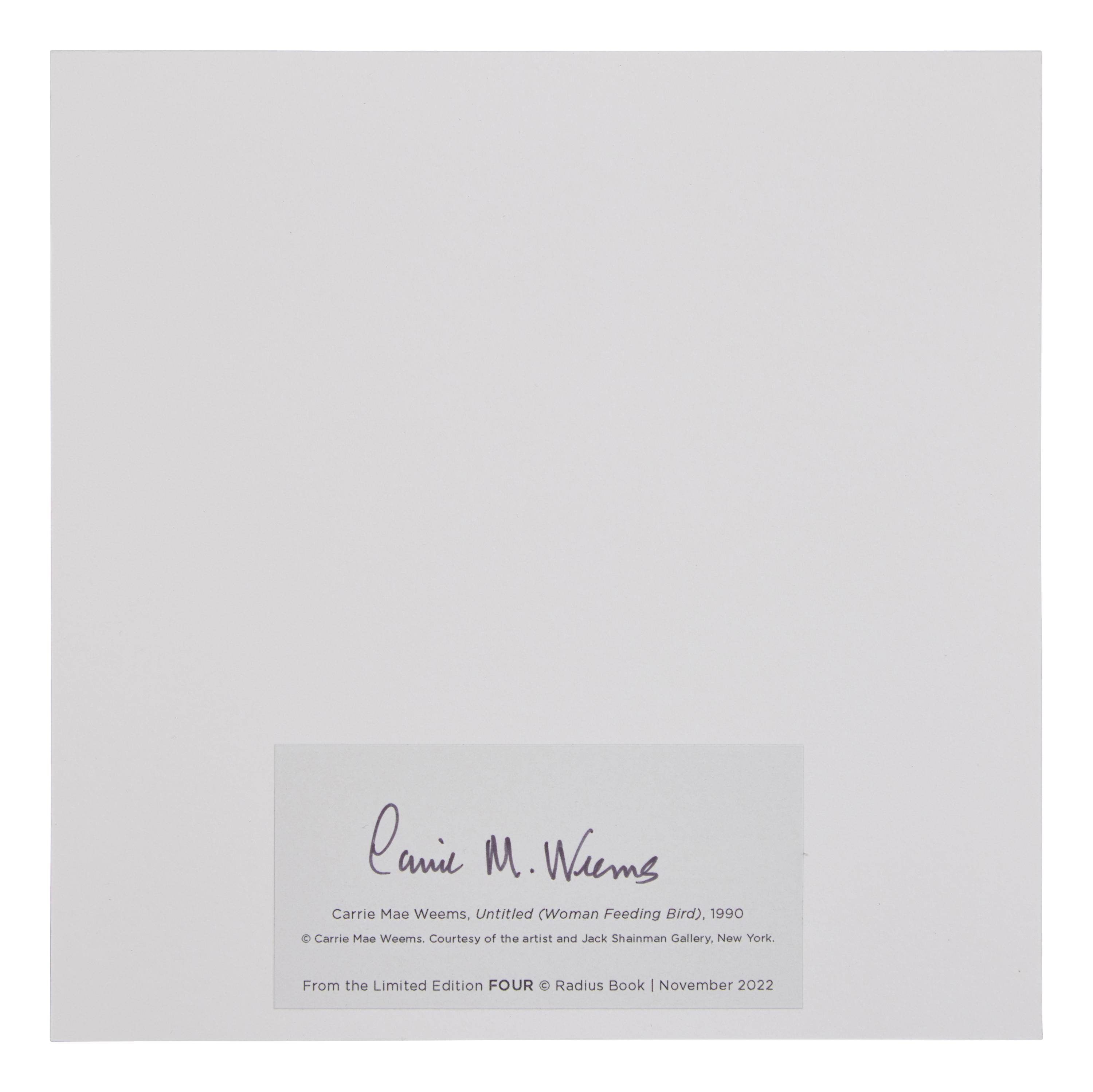 Untitled (Woman feeding Bird) (from FOUR ), 1990; printed in 2022