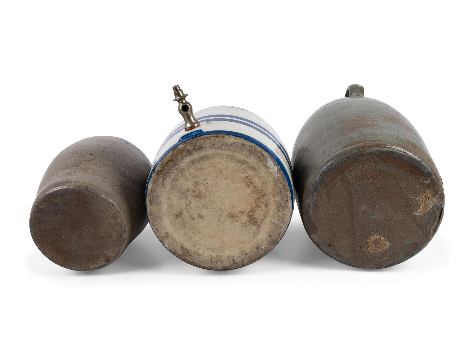 Three Stoneware Vessels