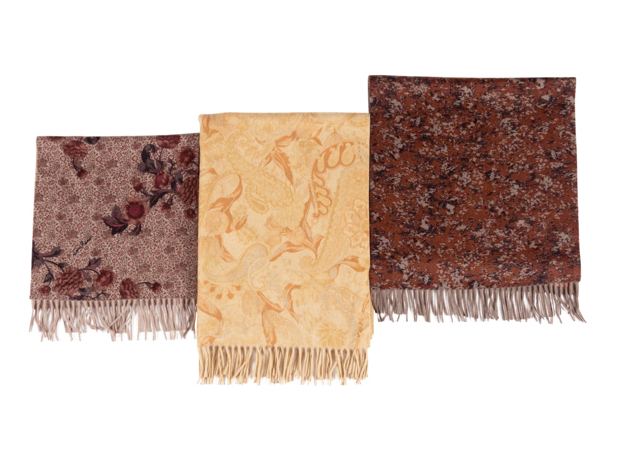 Three Loro Piana Cashmere Scarves