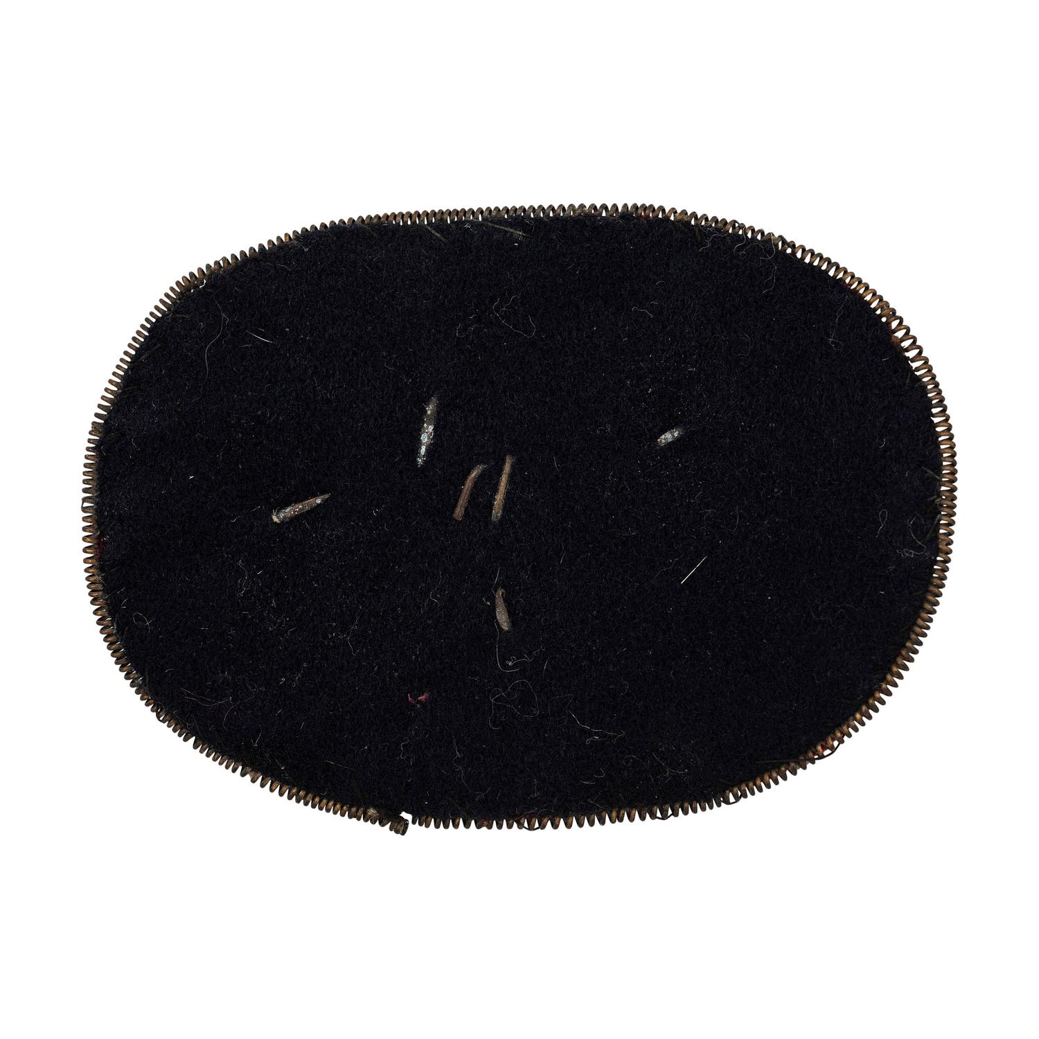 US Marine Corps Officer's Pattern 1859 False Embroidered Brass Horn with M Bullion Cap Emblem