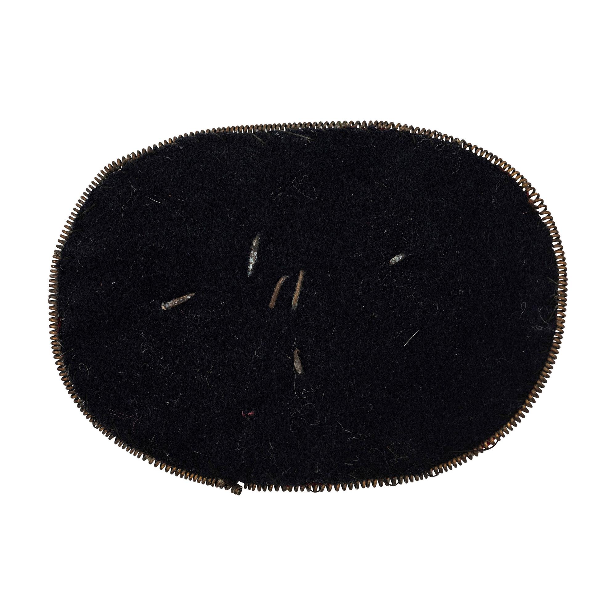 US Marine Corps Officer's Pattern 1859 False Embroidered Brass Horn with M Bullion Cap Emblem