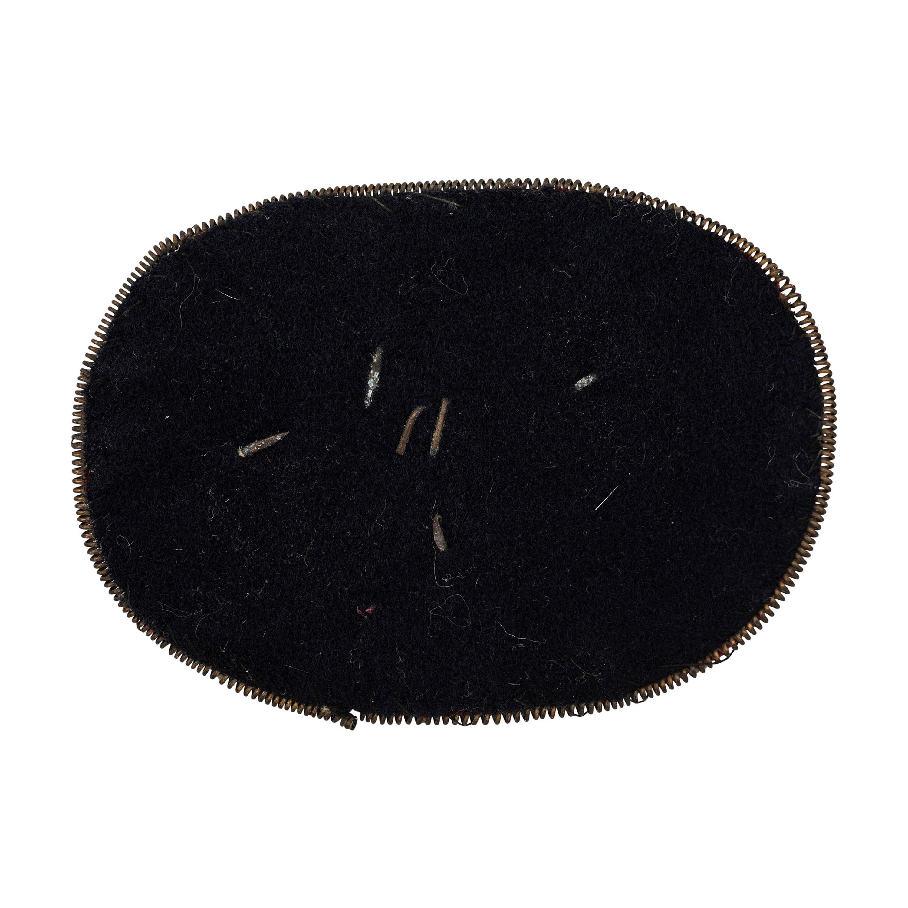 US Marine Corps Officer's Pattern 1859 False Embroidered Brass Horn with M Bullion Cap Emblem