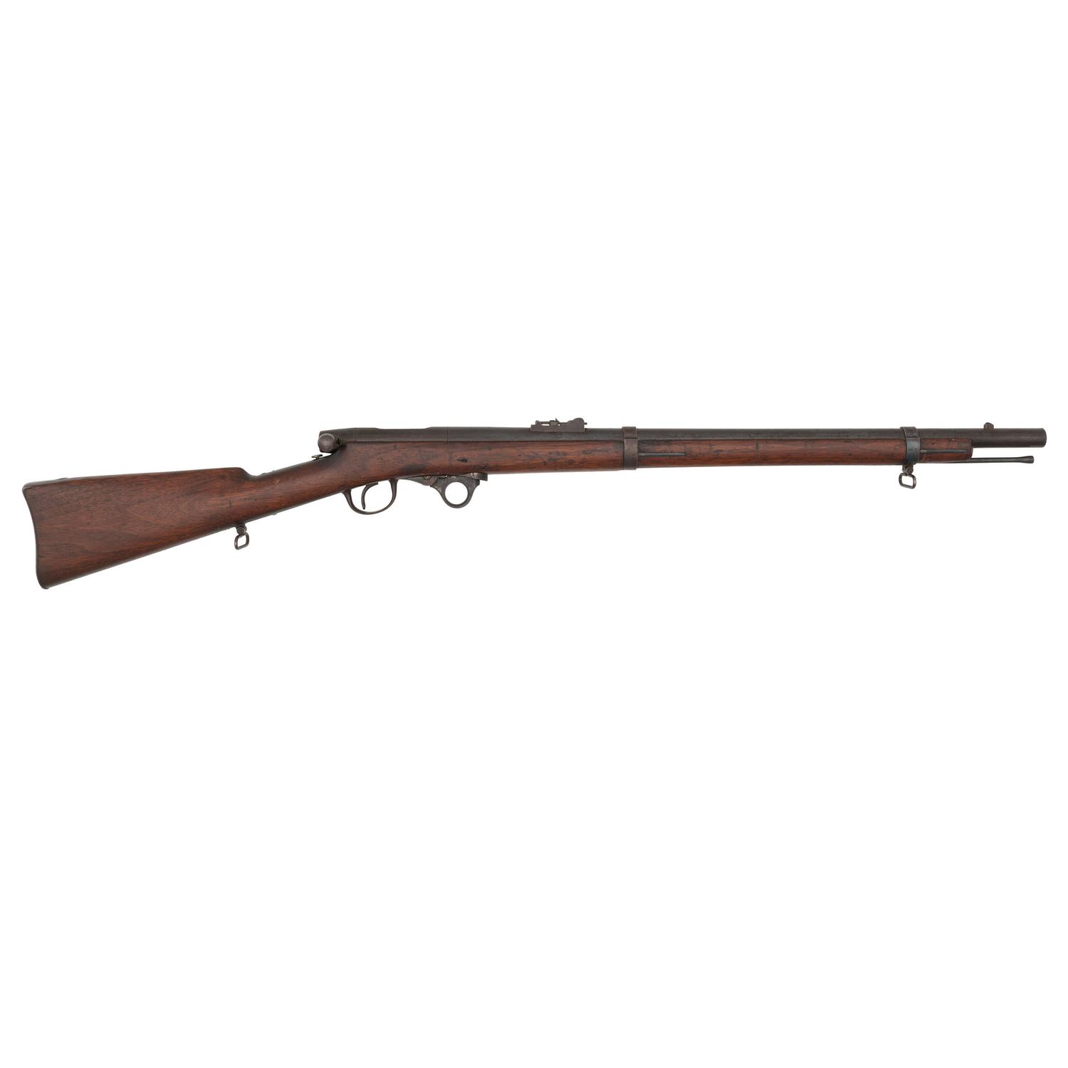 Shortened Greene's Patent Oval Bore Bolt Action Percussion Rifle