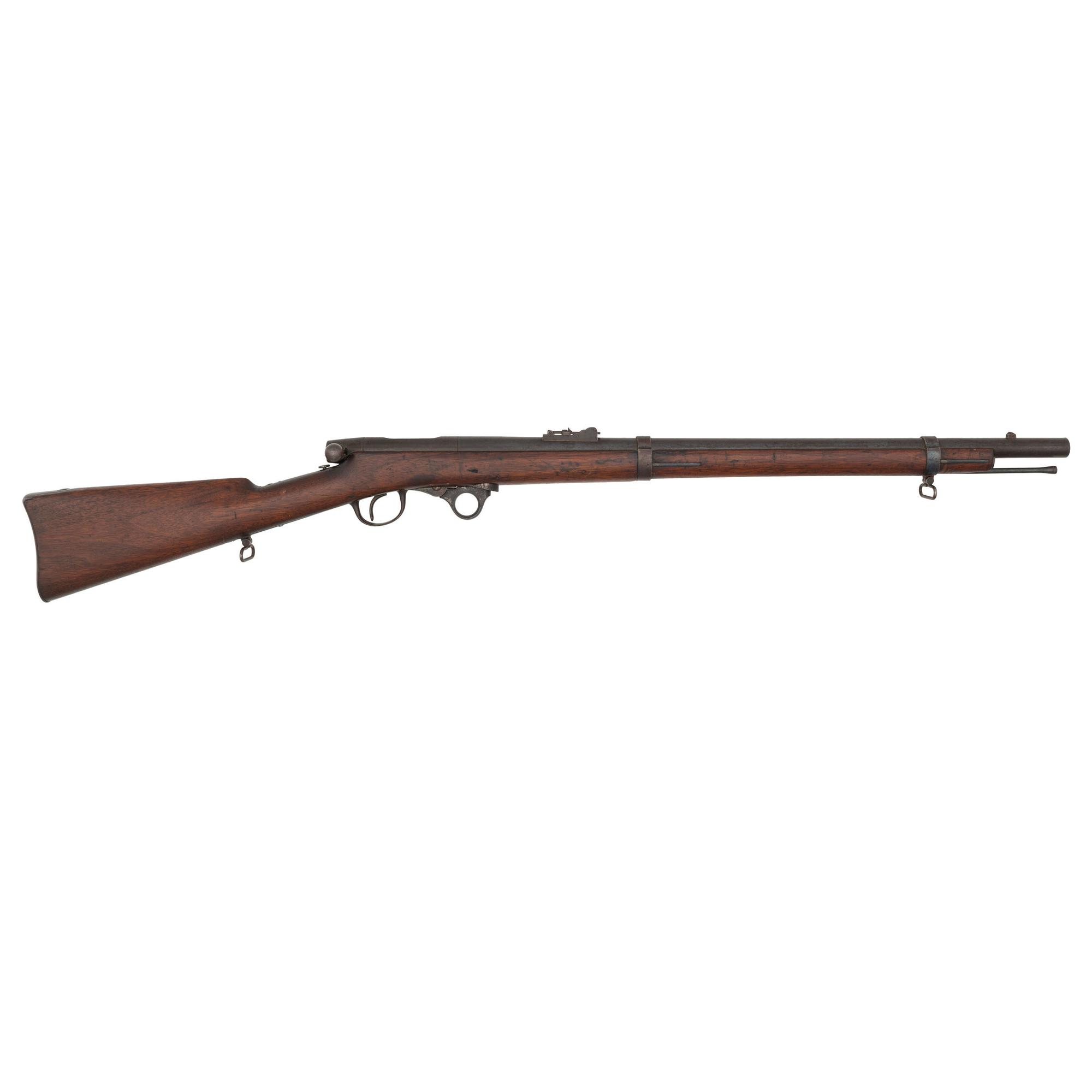 Shortened Greene's Patent Oval Bore Bolt Action Percussion Rifle