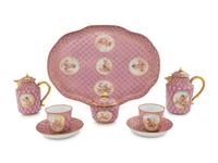 An Assembled Herend Porcelain Six-Piece Tête-à-Tête