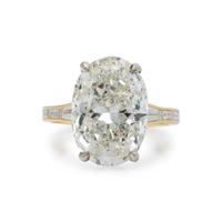 10 CARAT OVAL DIAMOND RING