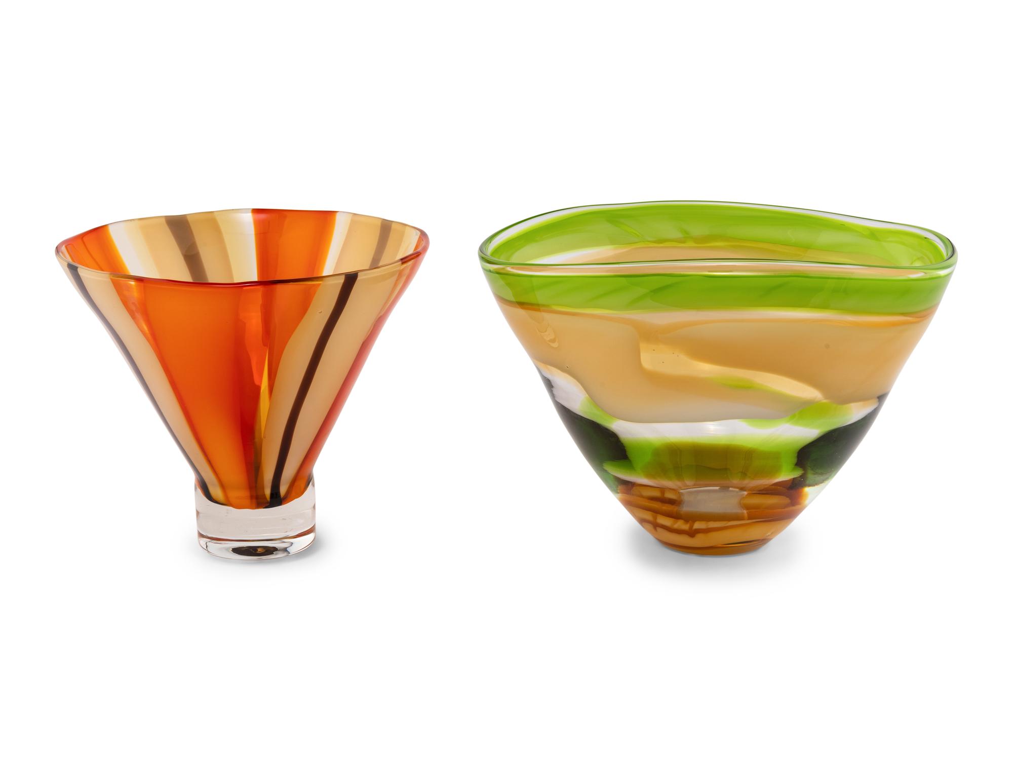 Two Contemporary Waterford Glass Vases