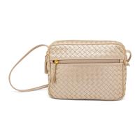Bottega Veneta, Metallic Intrecciato Shoulder Bag