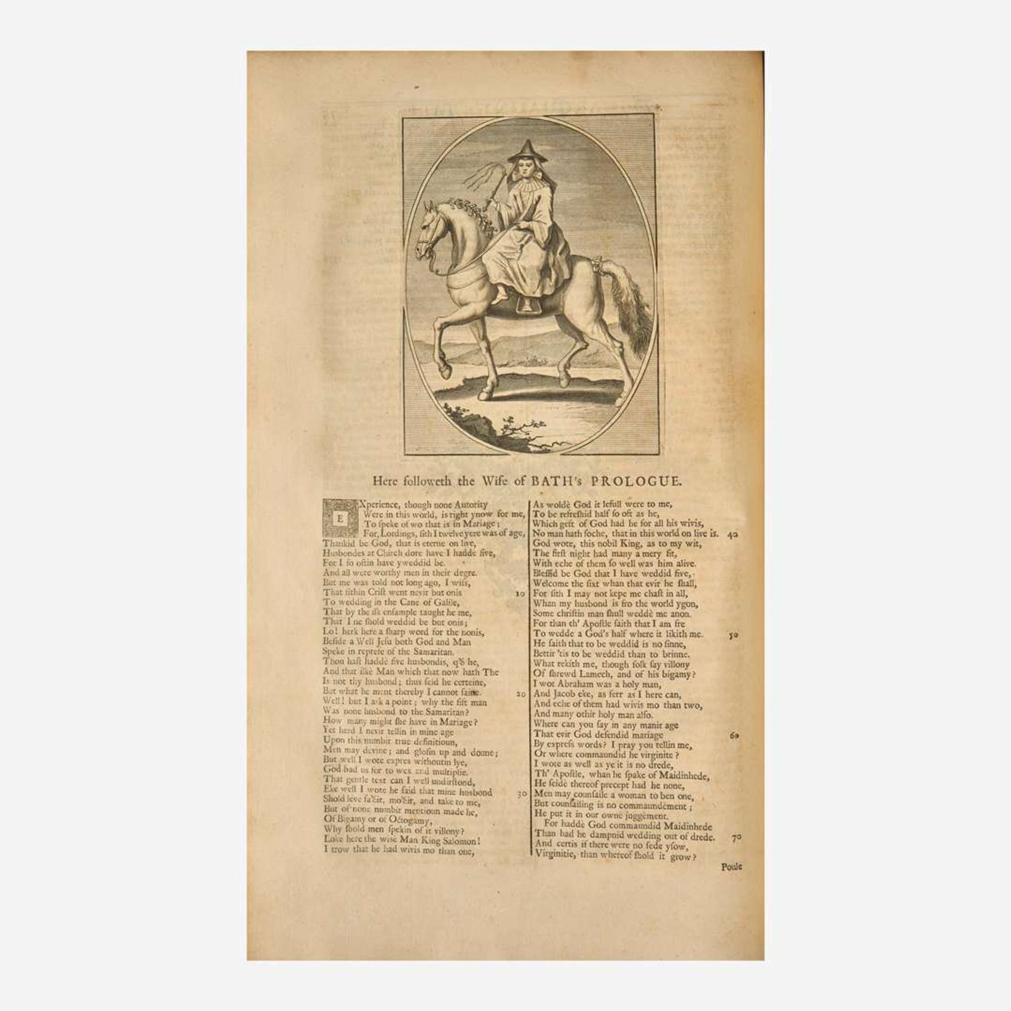 [Literature] [Chaucer, Geoffrey] Urry, John The Works of Geoffrey Chaucer, Compared with the Former Editions, and many valuable MSS...