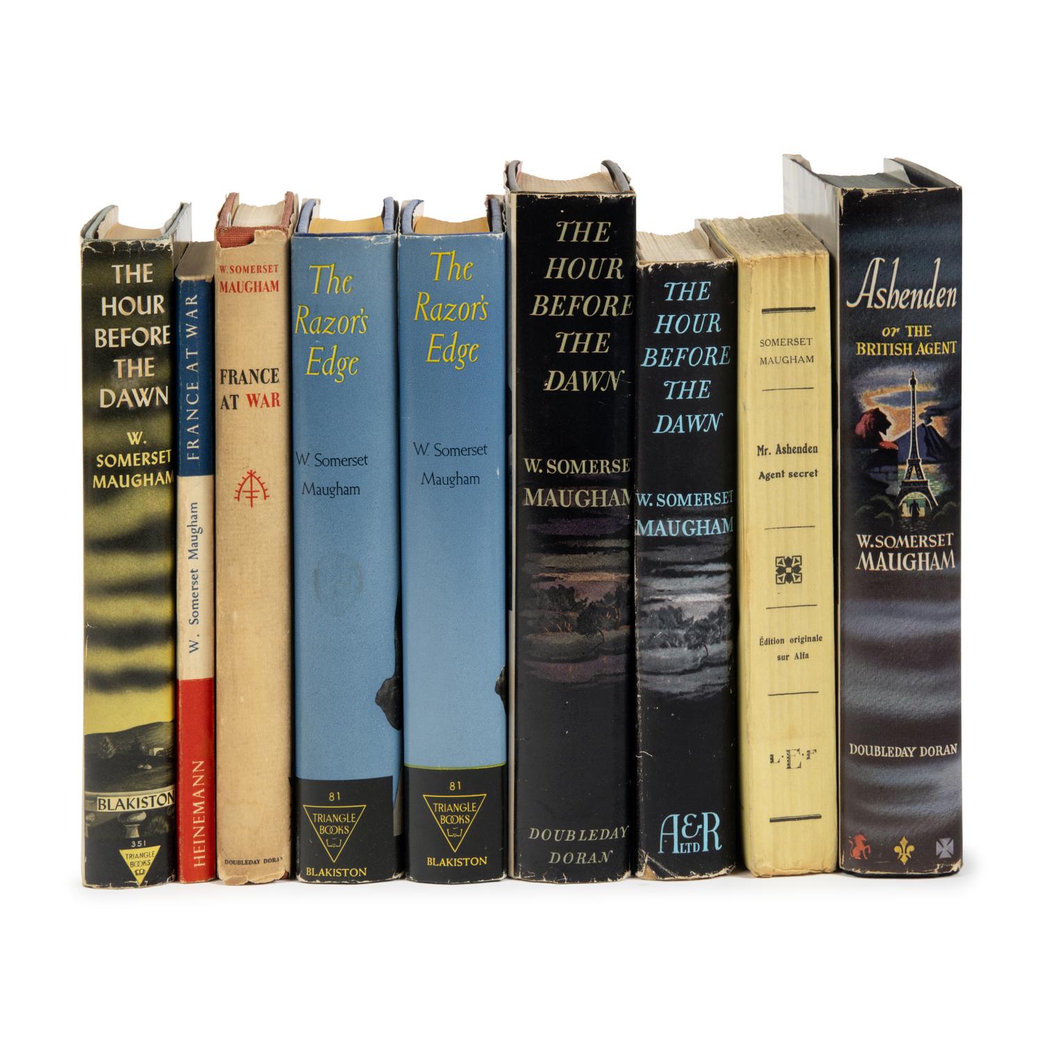 Maugham, W. Somerset (1874-1965). A group of 9 titles related to the World Wars, comprising: