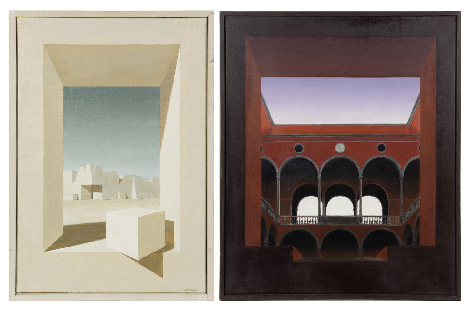 Robert Seguin, (Canadian, 20th century), Cubisme and Le Rendez-vous manque (a group of two works)