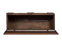 An Italian Wrought-Iron Mounted Carved Walnut Cassone