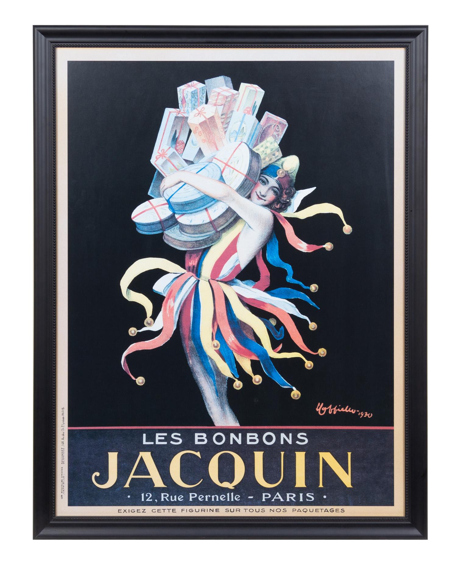 Leonetto Cappiello, (Italian/French, 1875-1942), Les Bonbons Jacquin, 1930