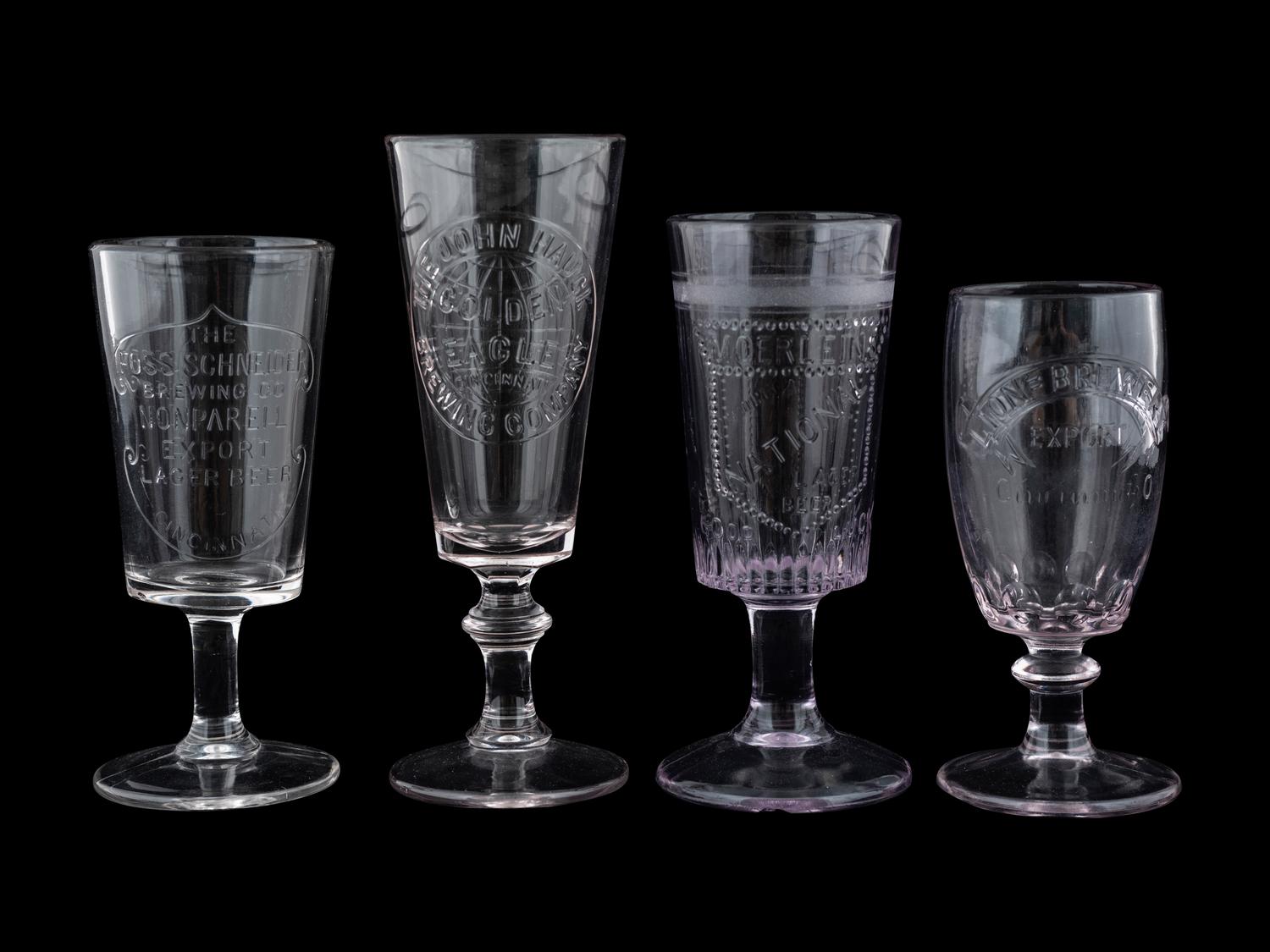 Seven Brewery Advertising Glasses