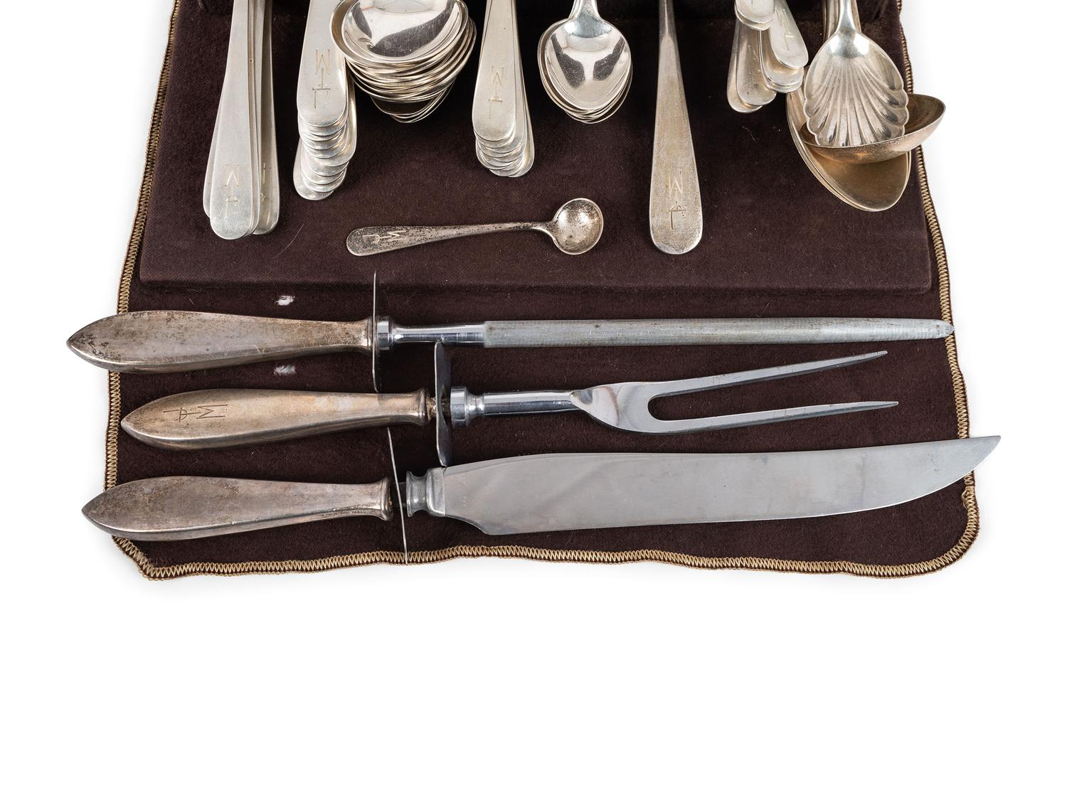 An American Silver Flatware Service