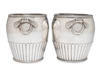 A Pair of Silver-Plate Champagne Buckets