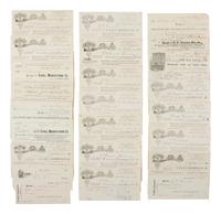 [EARLY PHOTOGRAPHY]. Collection of photographic supply billheads and correspondence.