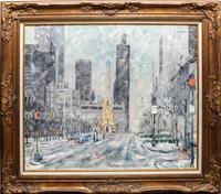 Phyllis Hollands-Robinson, (American, 1920-2010), Michigan Avenue