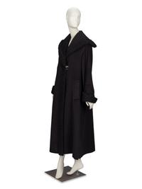 Yves Saint Laurent, Wool Coat with Astrakhan Trim