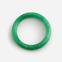 A Chinese jadeite circular bangle 翡翠圆条手镯一件