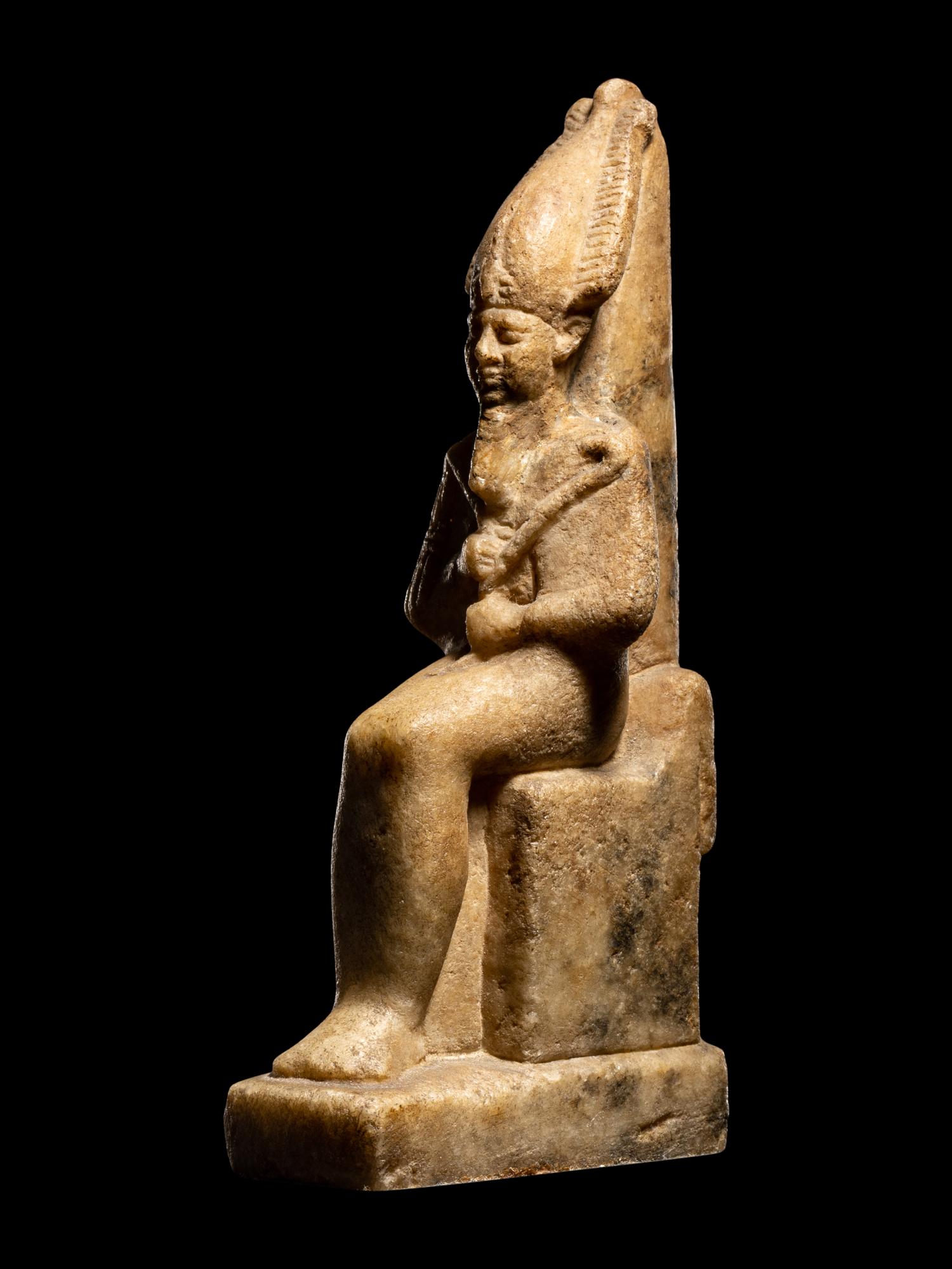 An Egyptian Alabaster Osiris